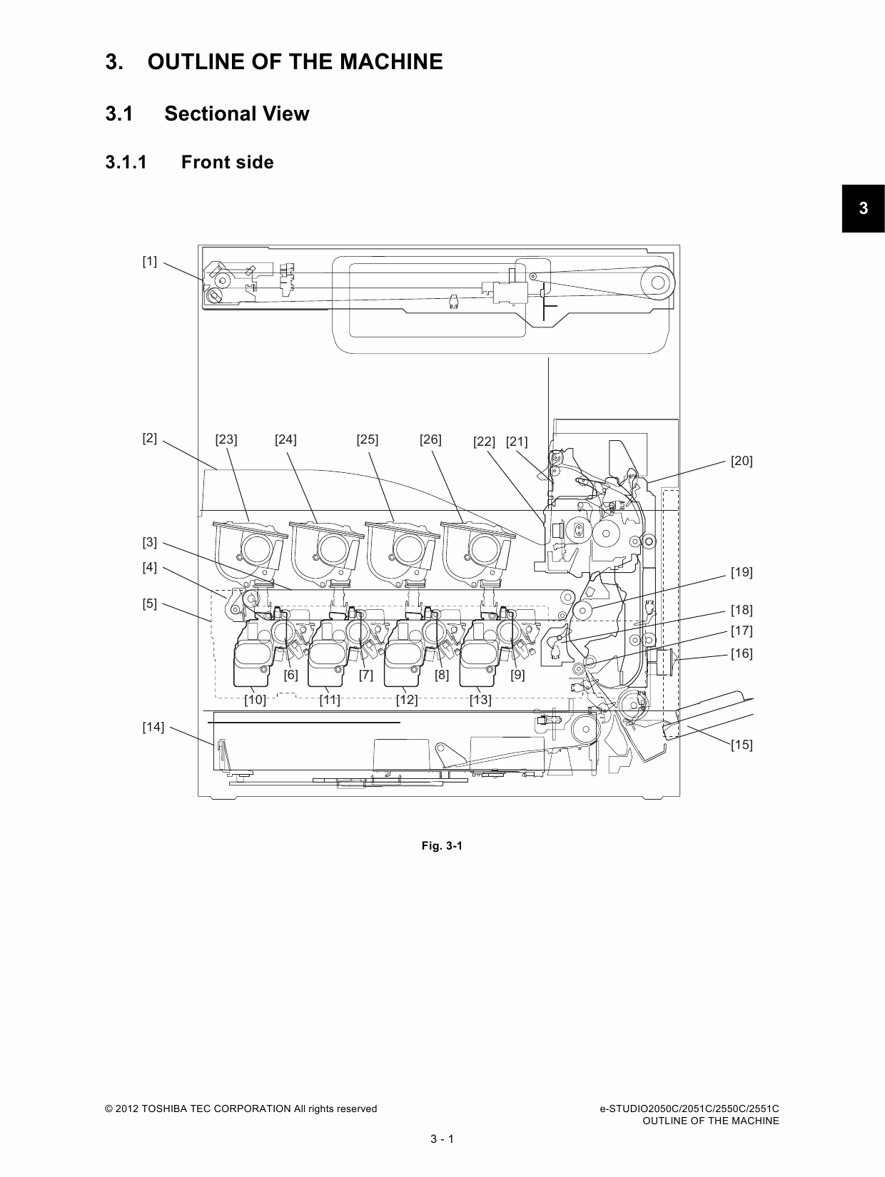 TOSHIBA e-STUDIO 2050c 2051c 2550c 2551c Service Manual-3